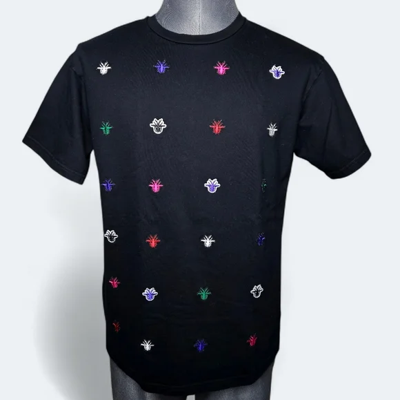 Dior | Embroidered Bee Tee | Multicolor | Sprawling Logo | Hedi Slimane | Mens - Picture 6 of 15